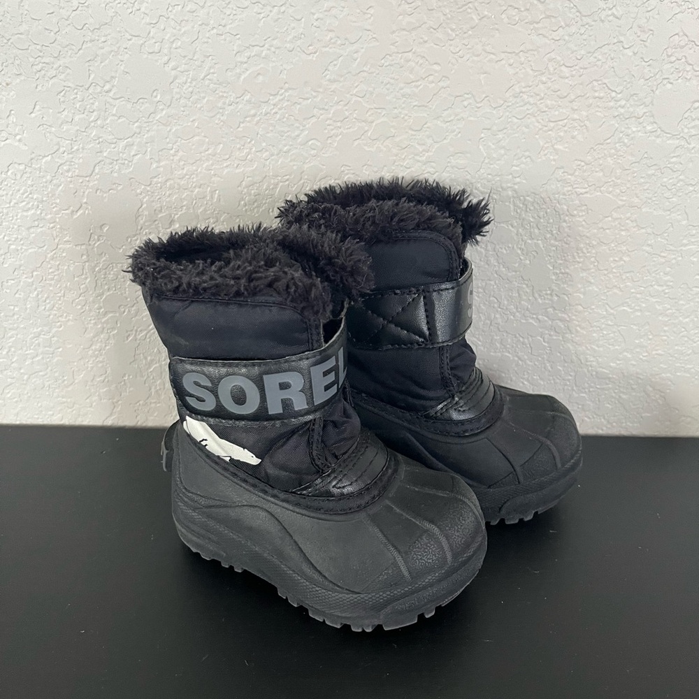 Toddler Black Sorel Snow Boots